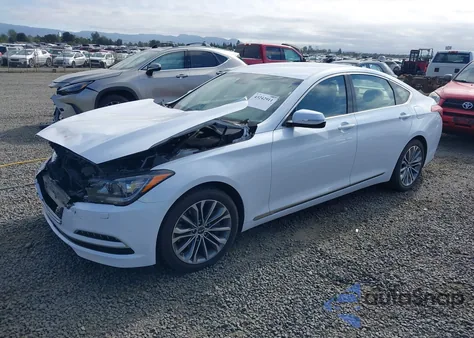 2016 Hyundai Genesis 3.8 из США, поврежденный, VIN KMHGN4JE1GU121216
